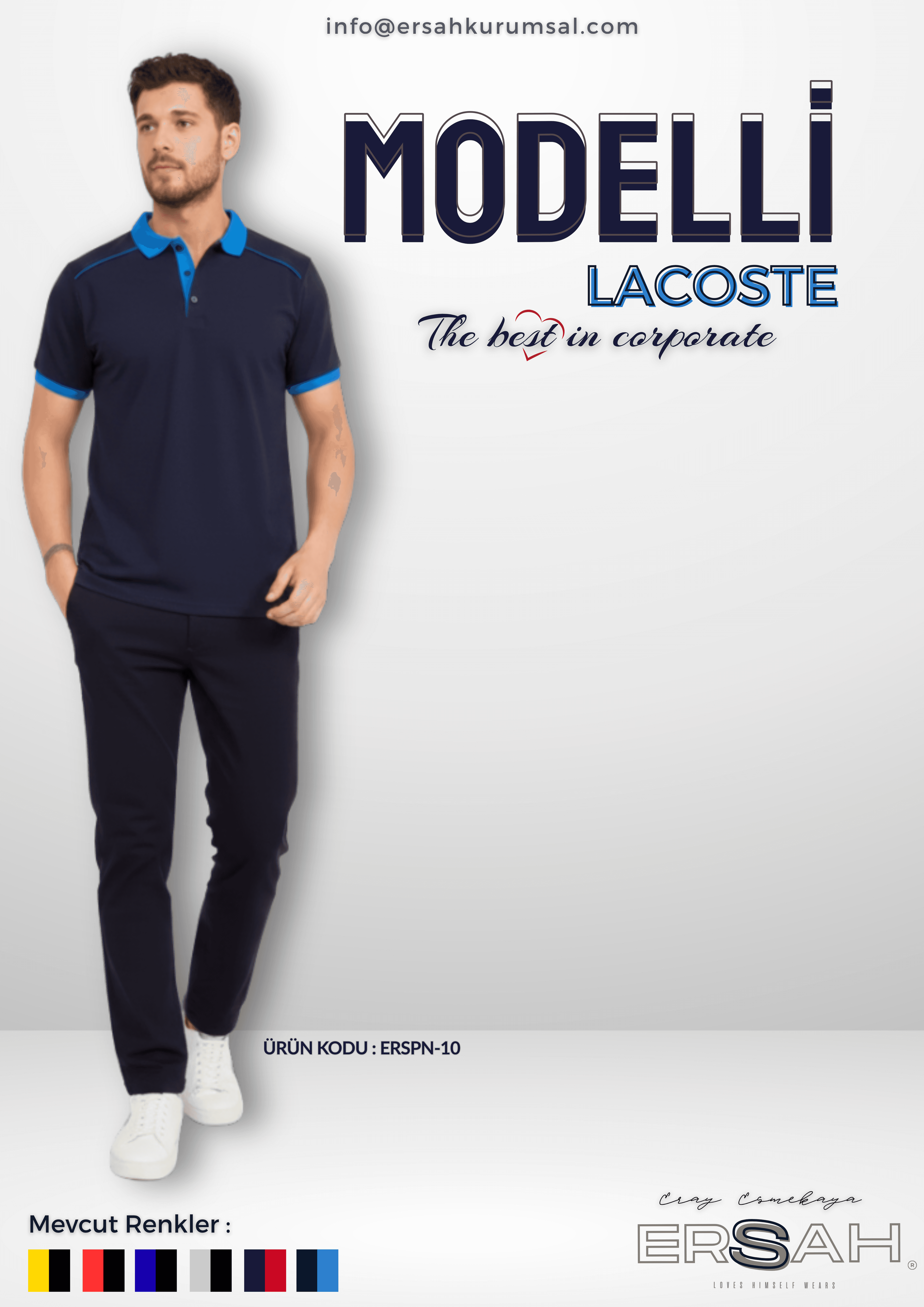 Modelli Polo Yaka T-Shirt